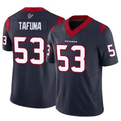 Houston Texans Men's Limited Navy Vapor F.U.S.E. Jersey (53 Junior Tafuna)