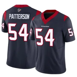 Houston Texans Men's Limited Navy Vapor F.U.S.E. Jersey (54 Jarrett Patterson)