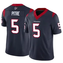 Houston Texans Men's Limited Navy Vapor F.U.S.E. Jersey (5 Jalen Pitre)