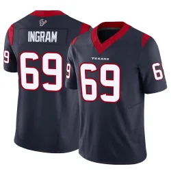 Houston Texans Men's Limited Navy Vapor F.U.S.E. Jersey (69 Ed Ingram)