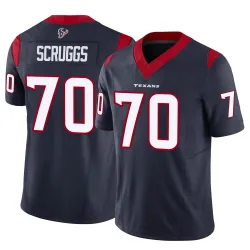 Houston Texans Men's Limited Navy Vapor F.U.S.E. Jersey (70 Juice Scruggs)