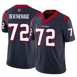 Houston Texans Men's Limited Navy Vapor F.U.S.E. Jersey (72 Dylan Deatherage)