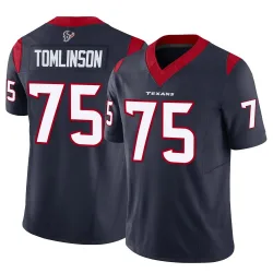 Houston Texans Men's Limited Navy Vapor F.U.S.E. Jersey (75 Laken Tomlinson)
