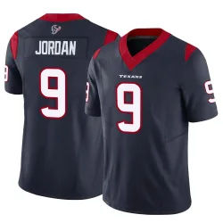 Houston Texans Men's Limited Navy Vapor F.U.S.E. Jersey (9 Brevin Jordan)