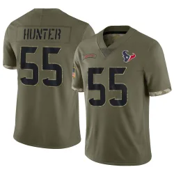 Houston Texans Men's Limited Olive 2022 Salute To Service Jersey (55 Danielle Hunter)