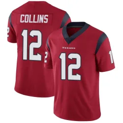 Houston Texans Men's Limited Red Alternate Vapor Untouchable Jersey (12 Nico Collins)