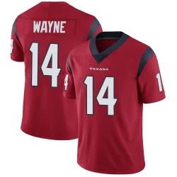 Houston Texans Men's Limited Red Alternate Vapor Untouchable Jersey (14 Jared Wayne)