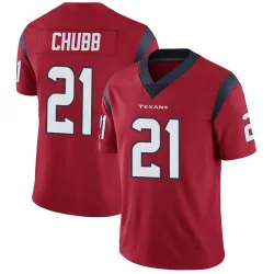 Houston Texans Men's Limited Red Alternate Vapor Untouchable Jersey (21 Nick Chubb)