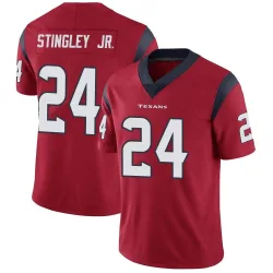 Houston Texans Men's Limited Red Alternate Vapor Untouchable Jersey (24 Derek Stingley Jr.)