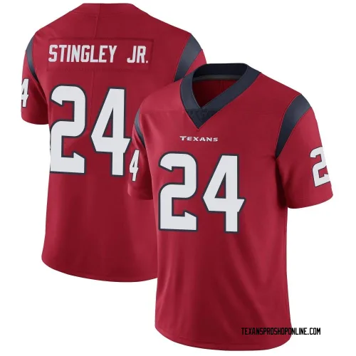 Houston Texans Men's Limited Red Alternate Vapor Untouchable Jersey (24 Derek Stingley Jr.)