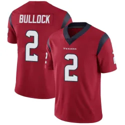Houston Texans Men's Limited Red Alternate Vapor Untouchable Jersey (2 Calen Bullock)