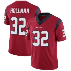 Houston Texans Men's Limited Red Alternate Vapor Untouchable Jersey (32 Ka'dar Hollman)