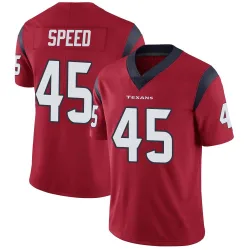 Houston Texans Men's Limited Red Alternate Vapor Untouchable Jersey (45 E.J. Speed)