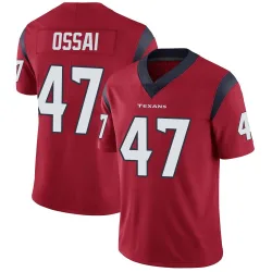 Houston Texans Men's Limited Red Alternate Vapor Untouchable Jersey (47 K.C. Ossai)
