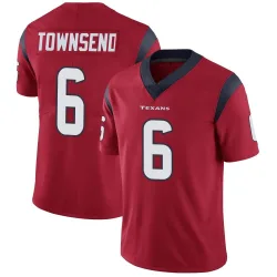 Houston Texans Men's Limited Red Alternate Vapor Untouchable Jersey (6 Tommy Townsend)
