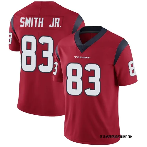 Houston Texans Men's Limited Red Alternate Vapor Untouchable Jersey (83 Irv Smith Jr.)