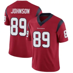 Houston Texans Men's Limited Red Alternate Vapor Untouchable Jersey (89 Xavier Johnson)