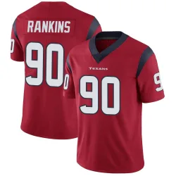 Houston Texans Men's Limited Red Alternate Vapor Untouchable Jersey (90 Sheldon Rankins)