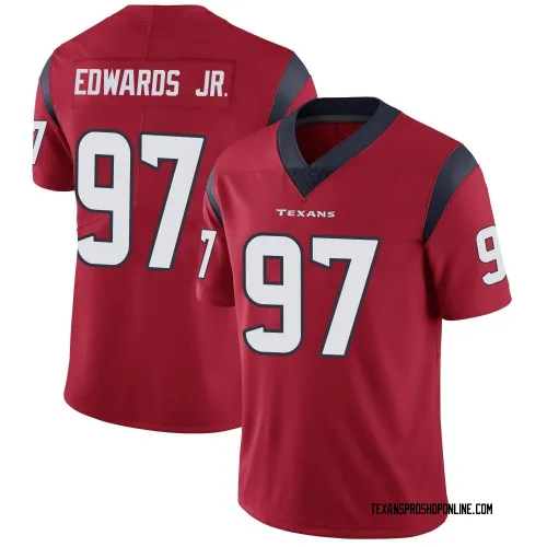 Houston Texans Men's Limited Red Alternate Vapor Untouchable Jersey (97 Mario Edwards Jr.)