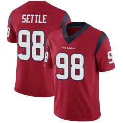 Houston Texans Men's Limited Red Alternate Vapor Untouchable Jersey (98 Tim Settle Jr.)