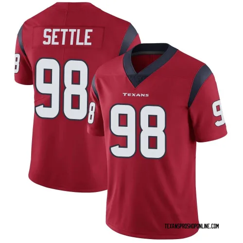 Houston Texans Men's Limited Red Alternate Vapor Untouchable Jersey (98 Tim Settle Jr.)