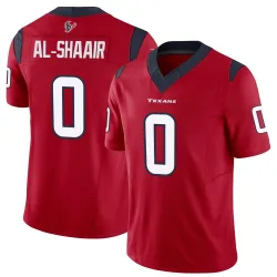 Houston Texans Men's Limited Red Vapor F.U.S.E. Jersey (0 Azeez Al-Shaair)