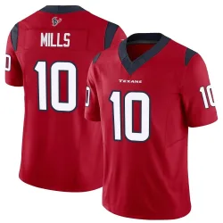 Houston Texans Men's Limited Red Vapor F.U.S.E. Jersey (10 Davis Mills)