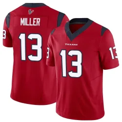 Houston Texans Men's Limited Red Vapor F.U.S.E. Jersey (13 Braxton Miller)