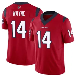 Houston Texans Men's Limited Red Vapor F.U.S.E. Jersey (14 Jared Wayne)