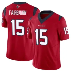 Houston Texans Men's Limited Red Vapor F.U.S.E. Jersey (15 Ka'imi Fairbairn)