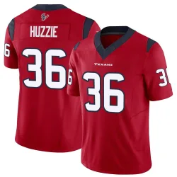 Houston Texans Men's Limited Red Vapor F.U.S.E. Jersey (36 Alijah Huzzie)