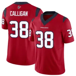 Houston Texans Men's Limited Red Vapor F.U.S.E. Jersey (38 Keydrain Calligan)