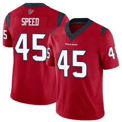 Houston Texans Men's Limited Red Vapor F.U.S.E. Jersey (45 E.J. Speed)