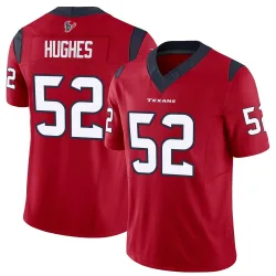 Houston Texans Men's Limited Red Vapor F.U.S.E. Jersey (52 Jerry Hughes)
