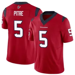 Houston Texans Men's Limited Red Vapor F.U.S.E. Jersey (5 Jalen Pitre)