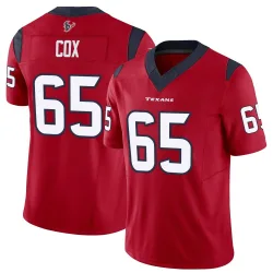 Houston Texans Men's Limited Red Vapor F.U.S.E. Jersey (65 Eli Cox)