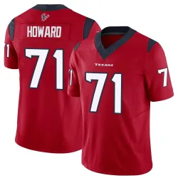 Houston Texans Men's Limited Red Vapor F.U.S.E. Jersey (71 Tytus Howard)