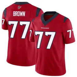 Houston Texans Men's Limited Red Vapor F.U.S.E. Jersey (77 Trent Brown)