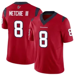 Houston Texans Men's Limited Red Vapor F.U.S.E. Jersey (8 John Metchie III)