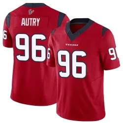 Houston Texans Men's Limited Red Vapor F.U.S.E. Jersey (96 Denico Autry)