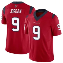 Houston Texans Men's Limited Red Vapor F.U.S.E. Jersey (9 Brevin Jordan)