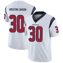 Houston Texans Men's Limited White DeAndre -Carson Vapor Untouchable Jersey (30 DeAndre Houston-Carson)