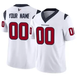 Houston Texans Men's Limited White Vapor F.U.S.E. Jersey (00 Custom)
