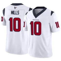 Houston Texans Men's Limited White Vapor F.U.S.E. Jersey (10 Davis Mills)