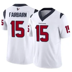 Houston Texans Men's Limited White Vapor F.U.S.E. Jersey (15 Ka'imi Fairbairn)