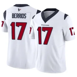 Houston Texans Men's Limited White Vapor F.U.S.E. Jersey (17 Braxton Berrios)