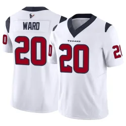 Houston Texans Men's Limited White Vapor F.U.S.E. Jersey (20 Jimmie Ward)