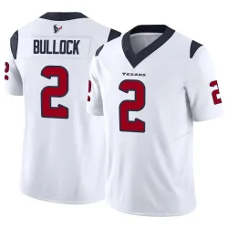 Houston Texans Men's Limited White Vapor F.U.S.E. Jersey (2 Calen Bullock)