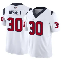 Houston Texans Men's Limited White Vapor F.U.S.E. Jersey (30 Anthony Averett)