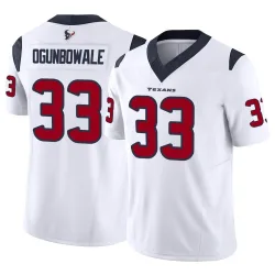 Houston Texans Men's Limited White Vapor F.U.S.E. Jersey (33 Dare Ogunbowale)